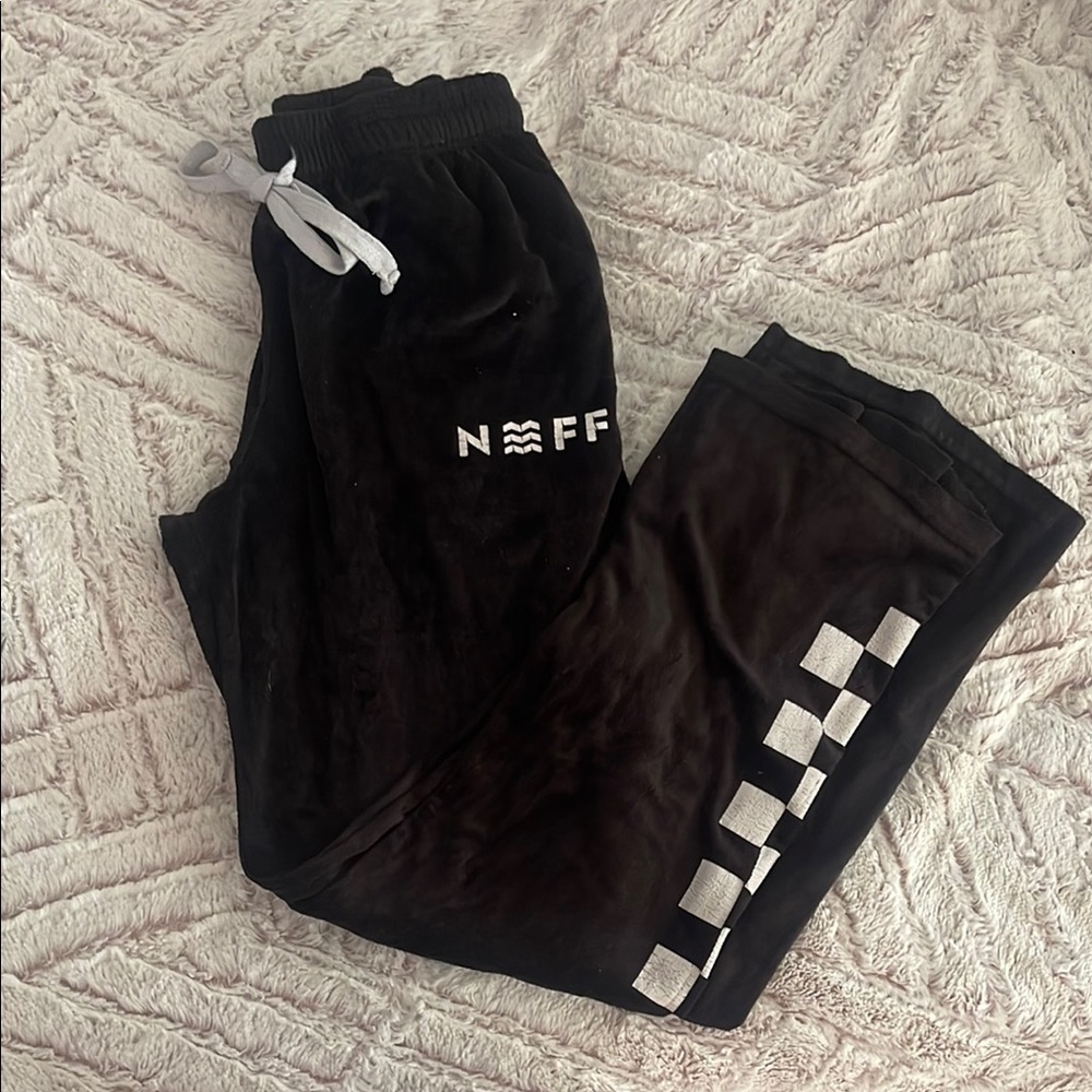 Neff Black Sweatpants Relaxed Fit Cotton Blend